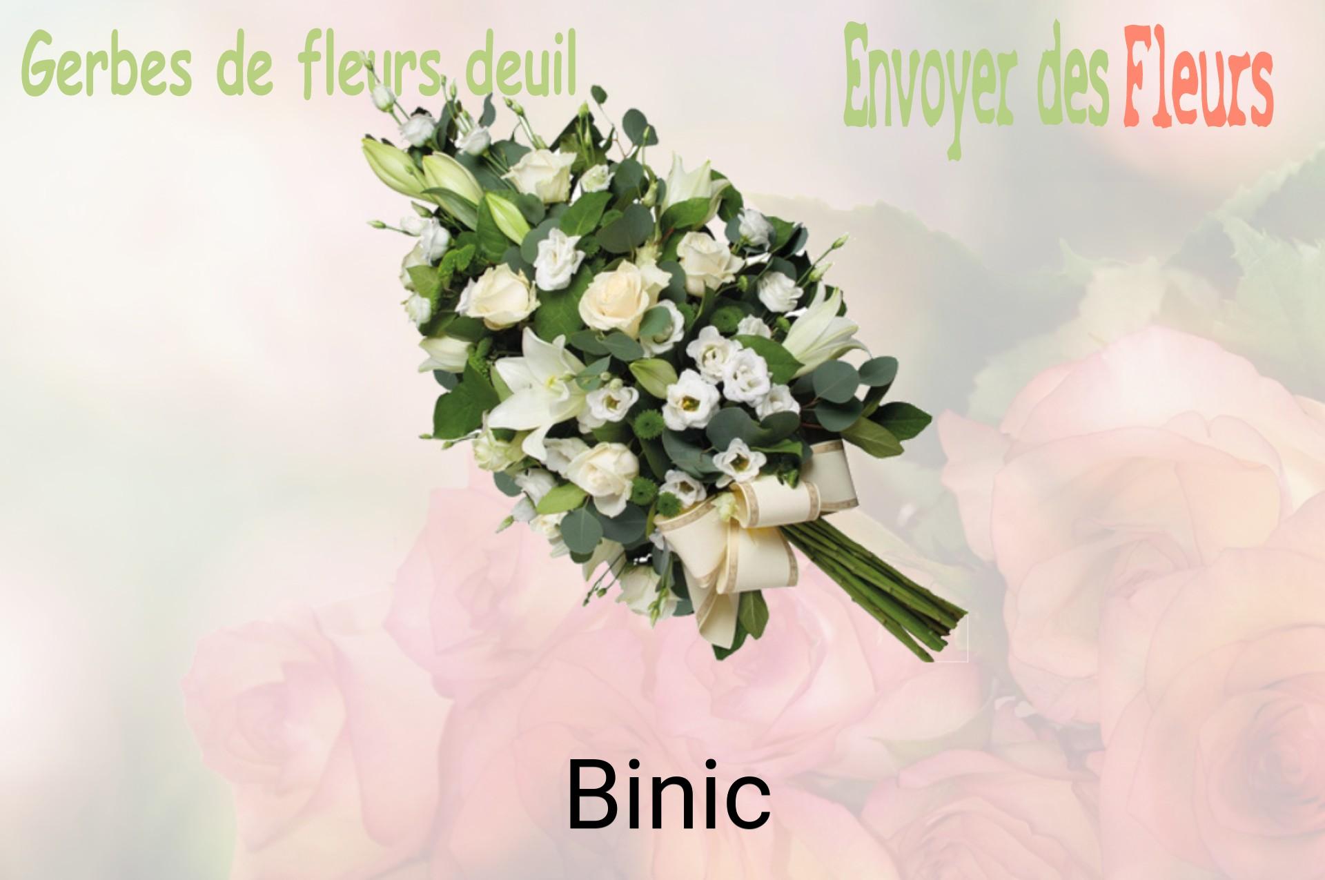 Gerbe de fleurs de deuil livrée à Binic